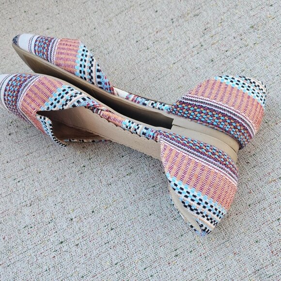 Restricted Women Sandal Flat Shoes Multi Color Man Made Material Size 6.5 - Picture 7 of 10